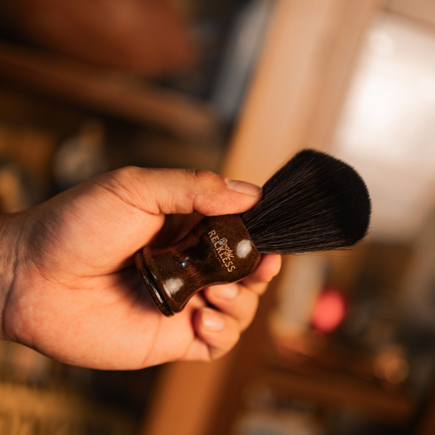 Brocha para afeitar premium Rocky Reckless