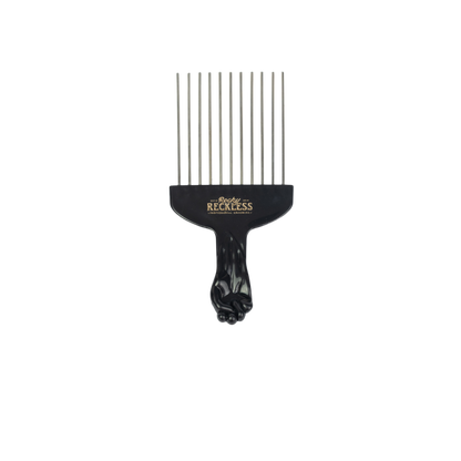 Peine Afro Pick Metálico Rocky Reckless