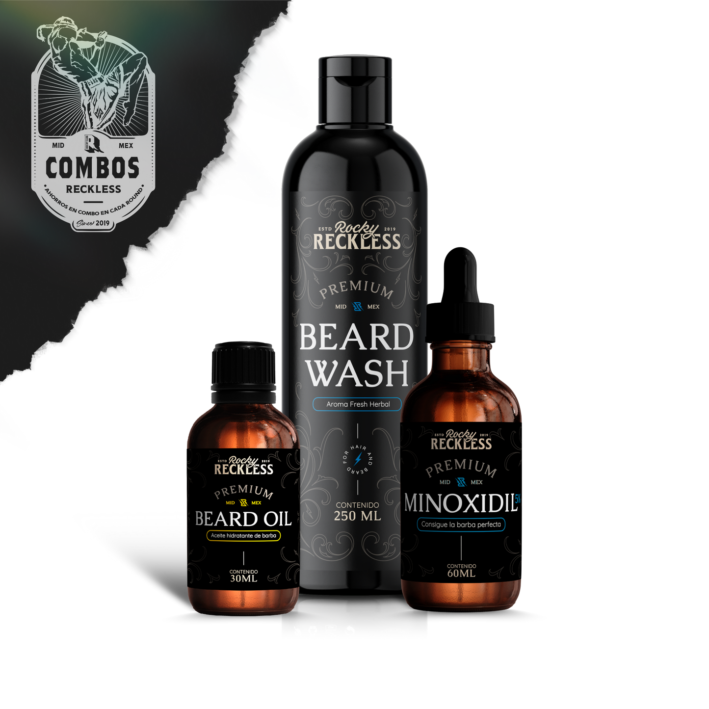 Combo | Crecimiento y cuidado de barba