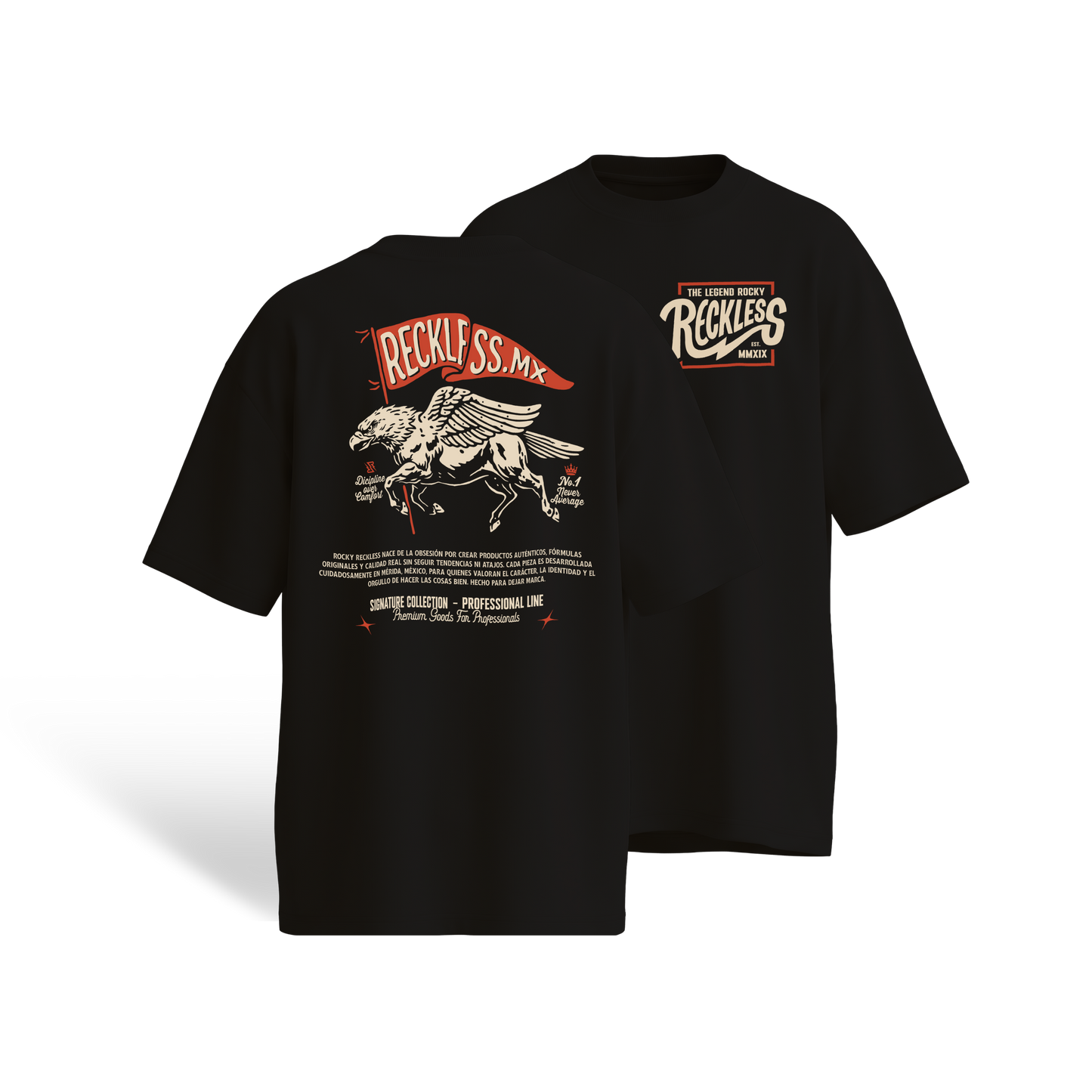 The Reckless Legend Tee Oversized edition.